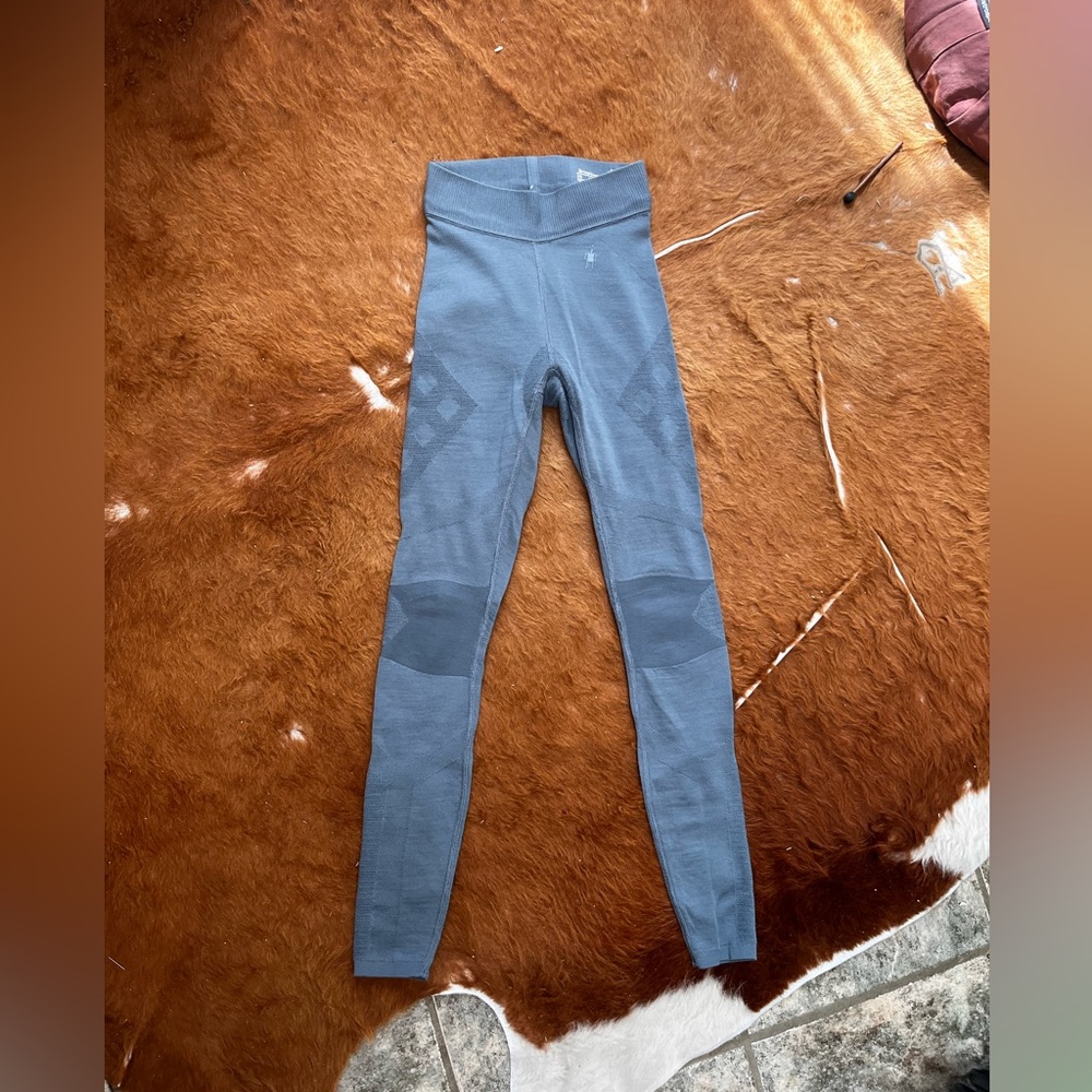 NWOT Smartwool Intraknit Merino Base Layer Bottoms - Light Gray